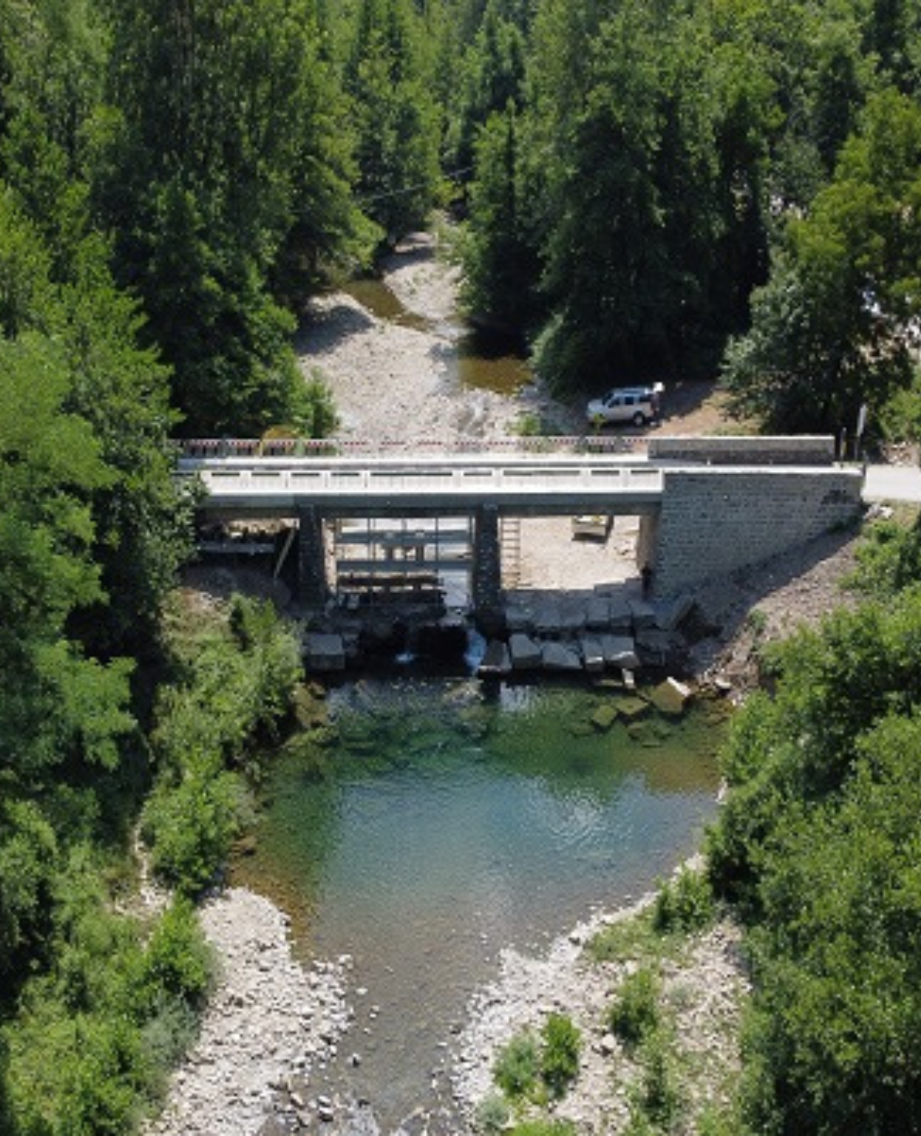 Rinforzo strutturale del ponte di Fossato — Pistoia, Toscana